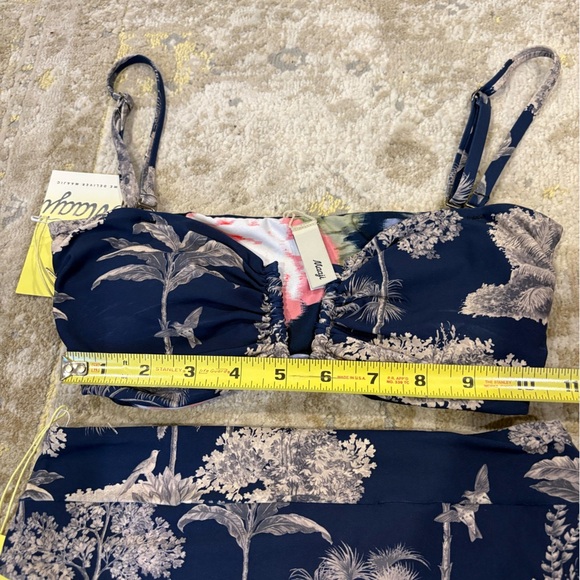 Maaji Anthropologie Sustainable Night Jungle Irene Reversible Bandeau Bikini - Picture 7 of 14